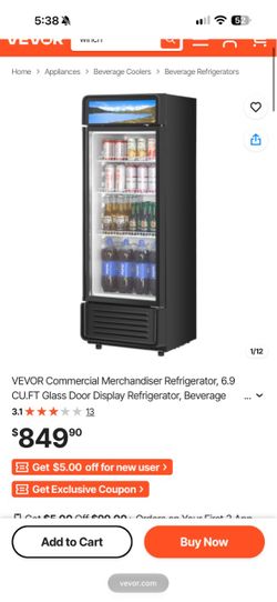 Commercial merchandiser refrigerator