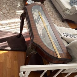 Table, Decoratively , With Glass Top 