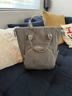 Gray Baby Diaper Backpack