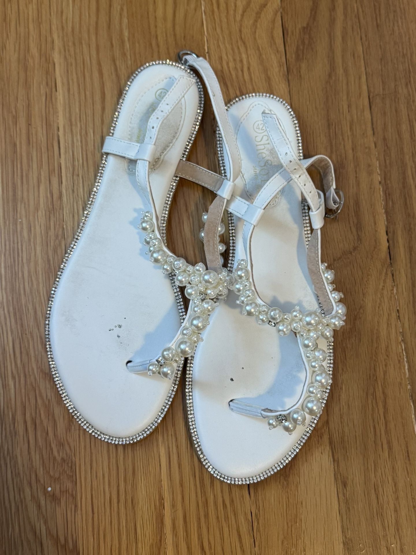 White Sandals, Size 11