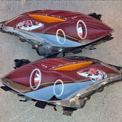 08-09 Nissan Altima LED DRL Projector Headlights Luces Focos Micas Faros Faroles Headlamps 