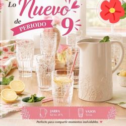 Jarra Y (4) Vasos Princess House 