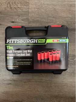 Pittsburgh Pro 11pc 1/2” Lug Nut Impact Socket Set