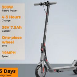 electric scooter for adults, 250W motor (500W peak), up to 19 MPH, 22 mile range Foldable electric skateboard for adults with dual brake system for co