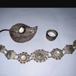Vintage  Italian Silver  FILIGREE