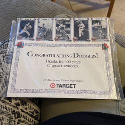 1990 Target Dodgers Set Uncut Unopened 