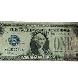 1928 A Dollar Bill Blue seal