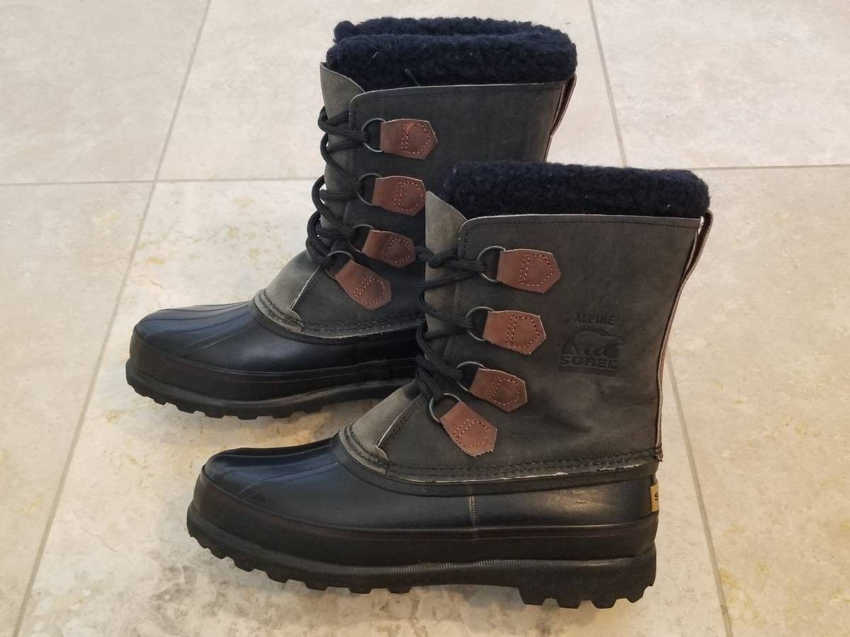 Sorel Alpine Snow Boots Womens Sz 10, Forest Green