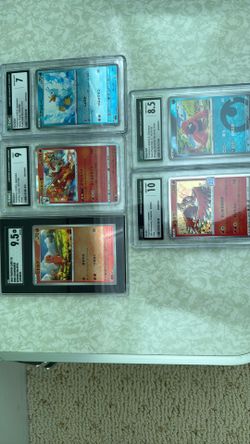 Pokemon 5 Graded Slabs Lot