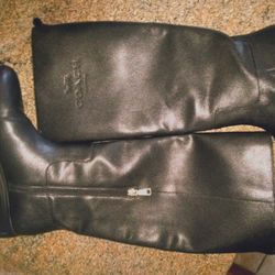Leather Coach women's Boots Size 8.5
