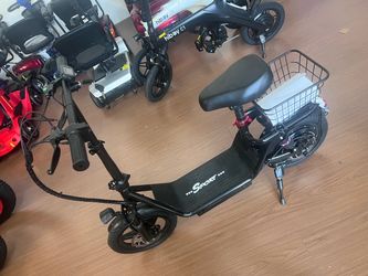 Sport Electric Scooter with Front Basket