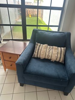 Set of Navy Accent Chairs