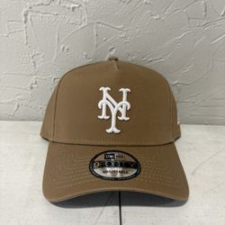 MLB New Era New York Mets Tan 9forty SnapBack Hats 