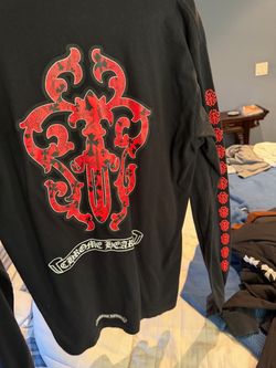 2 Chrome Hearts Black Long Sleeve T shirts