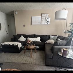 Grey Sectional Couch $100