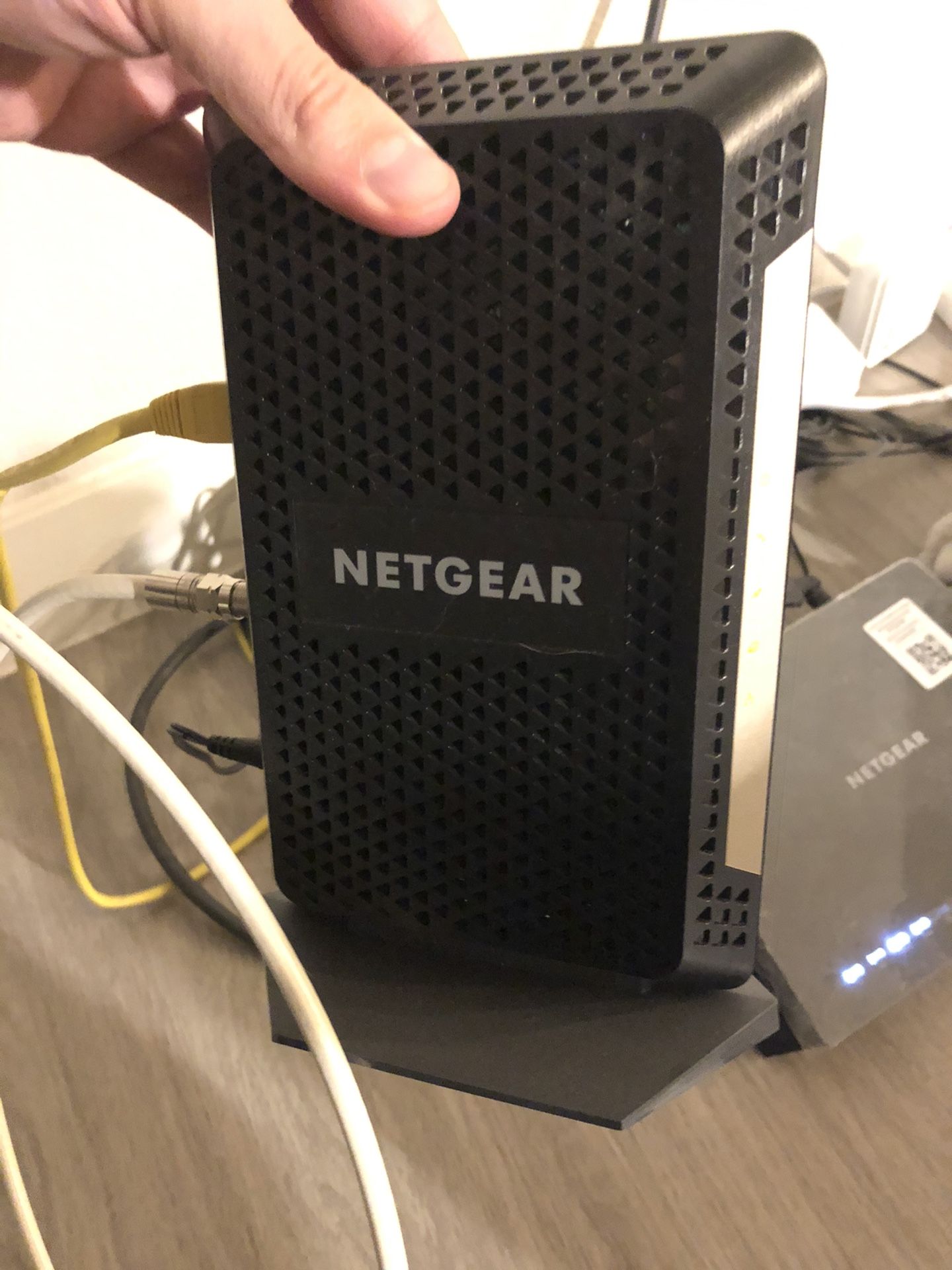 Netgear modem and router. Works with Cox