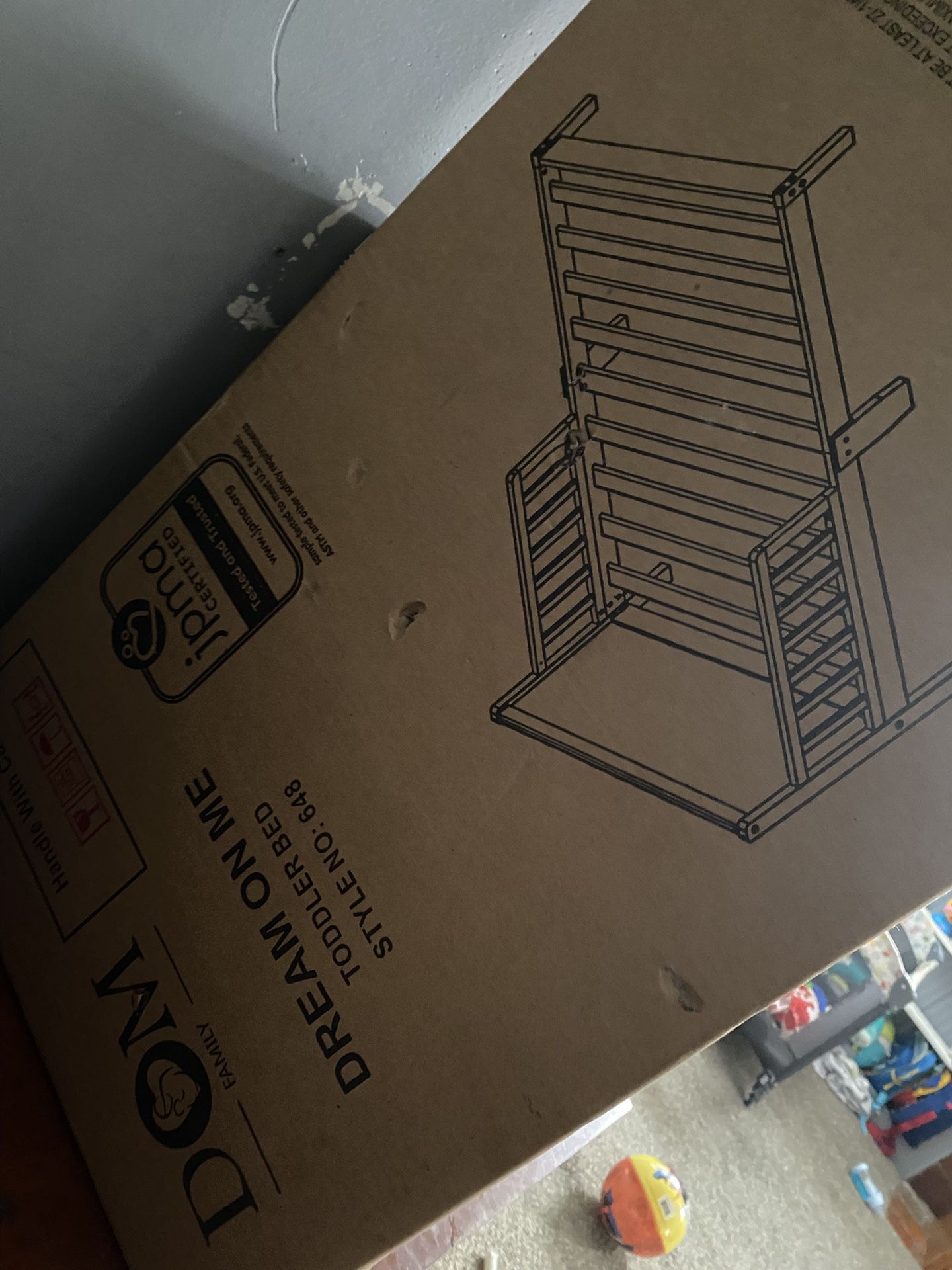 Toddler Bed Frame Grey