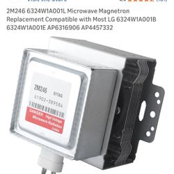 Microwave Magnetron LG 6324W1A001L