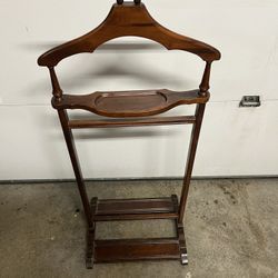 Vintage Mens Valet Butler Stand Mid Century Valet Suit Stand