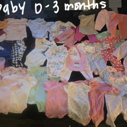Baby Girl Size 0-3 months LOT