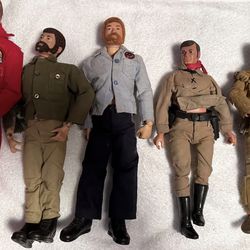 Vintage Action Figure Lot gi Joe Lone Ranger Bionic Women Six Dollar Man