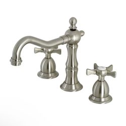 Kingston Brass KS1978NX Hamilton Widespread Bathroom Faucet, Brushed Nickel 8 x 7.56 x 7.44  4108  $185  9lb  16”x12”x4”