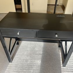 Computer Desk with USB Charging Ports and Power Outlets