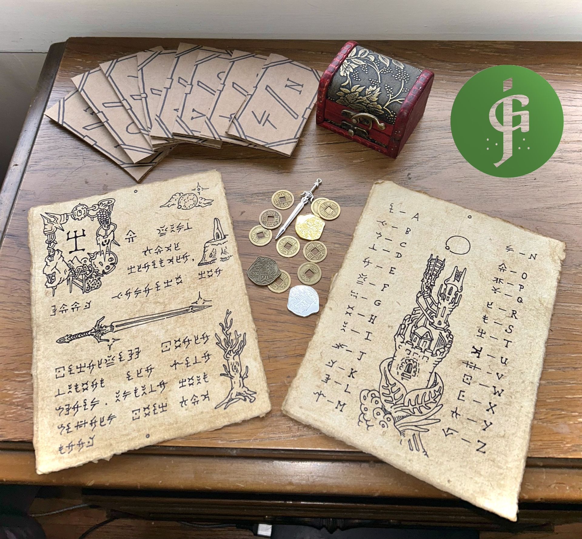 Hand-drawn Fantasy Themed Scavenger Hunt