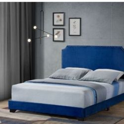QUEEN BED FRAME + REGULAR MATTRES + BOXSPRING NEW INN BOX ☎️ 1714586,2564 PICK UP PRICE