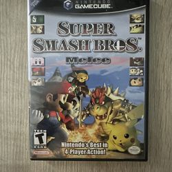 SuperSmash Bros Melee (Nintendo GameCube, 2001)  Complete In Box- TESTED WORKS- 