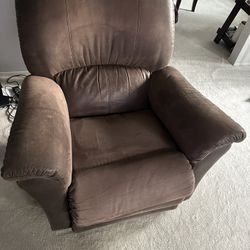 Brown recliner