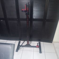 Adjustable Squat Rack Weight Lifting Barbell Standtt