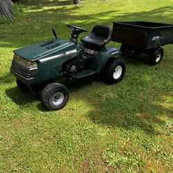 Craftsman Lawn Tractor And Trailer