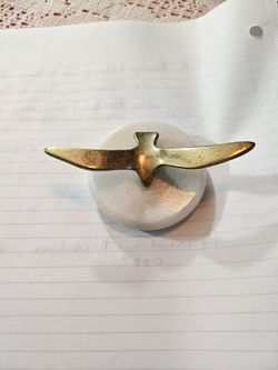BRASS SEAGUL PAPER WEIGHT