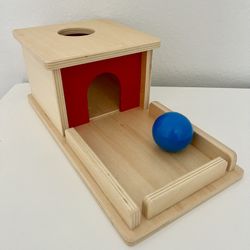 Wooden Montessori Ball Drop Baby Toy 