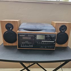 Boytone 28 Series Classic Bluetooth Turntable Record Player
