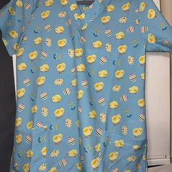Scrubs top for Easter size small (new)