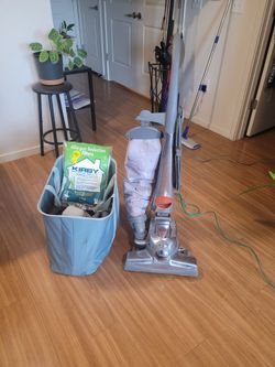 Complete Kirby Sentria Vacuum & Carpet Shampooer Bundle Extra bags & Belts. It shampoos Carpet s and cleans upholstery.