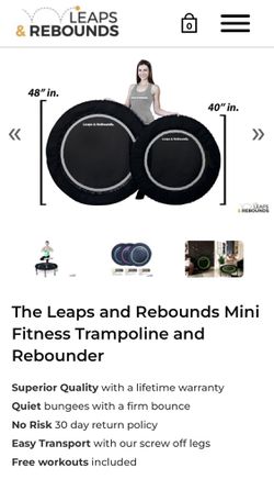 The Leaps and Rebounds Mini Fitness Trampoline and Rebounder