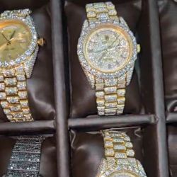 Moissanite Watches Vvs1 Pass diamond Tester