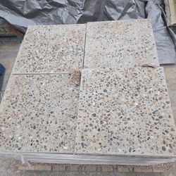 18"X18" CEMENT STEPPING PAVERS WITH EXPOSED ROCK $25 EACH PIECE