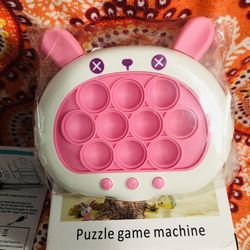 Game console challenge puzzle game machine pink rabbit Aged 3+