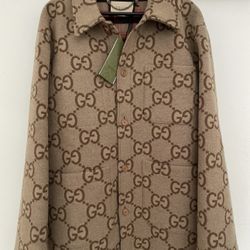 Gucci Jumbo GG Wool Jacket Sz 50