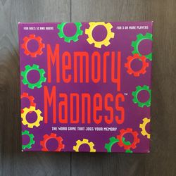 Memory Madness Board / Word Game ~1994 100% Complete EUC