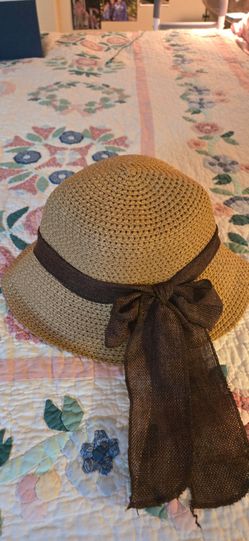Woven Straw Sun Hat with Bow