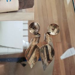 Vintage silver Spiral earrings