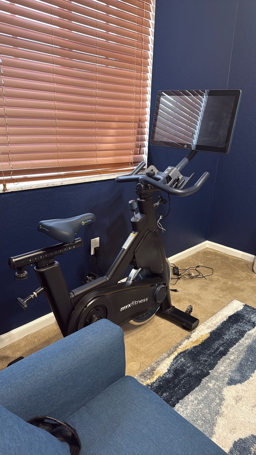 Myxfitness Bike, Black And Blue