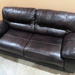 Full Leather Couch, Barely Used