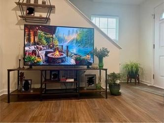 MOVING, needs to go!! - Industrial TV Stand with Power Outlets