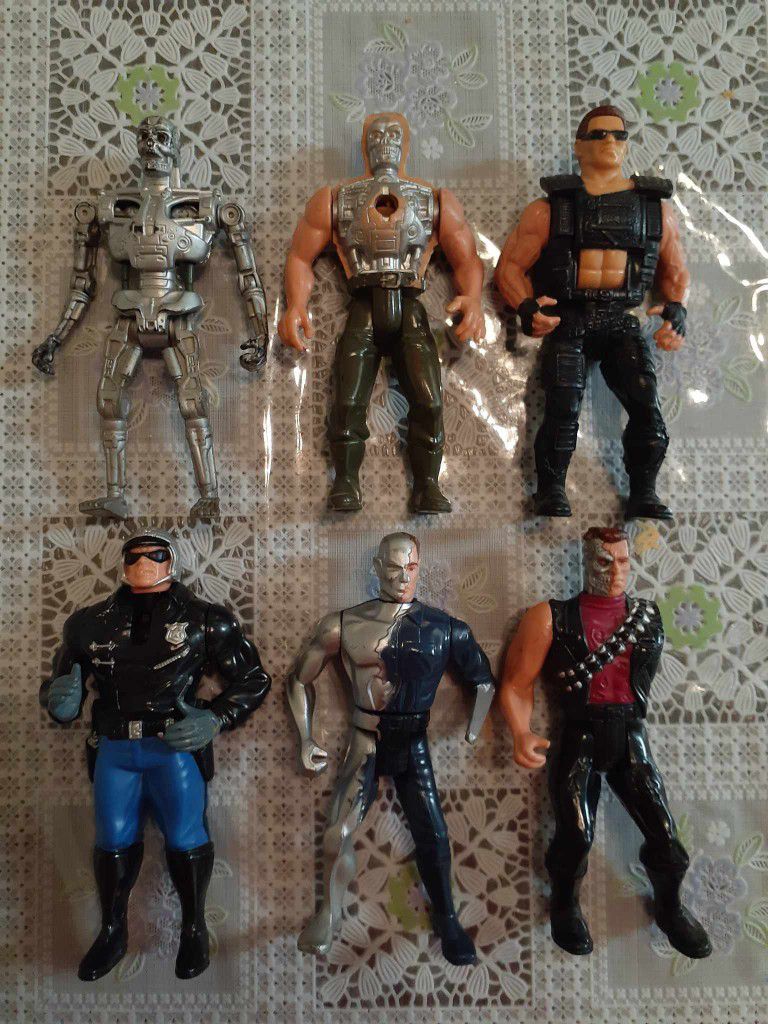 TERMINATOR Action Figures (LOT OF 6) Kenner